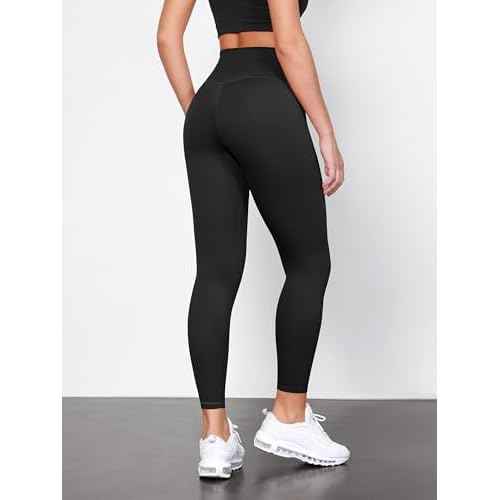 ODODOS Tummy Control Compression Leggings for Women, 25" / 28" High Waist Workout Running Yoga Pants