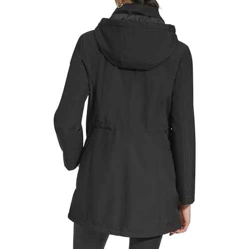 DKNY womens Softshell Hooded Coat
