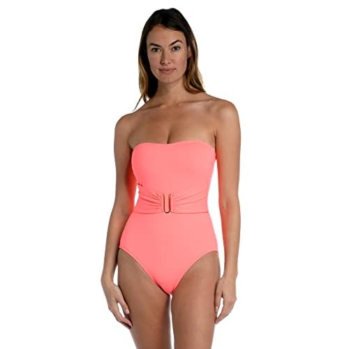 La Blanca Womens Island Goddess Bandeau One Piece SwimsuitOne Piece Swimsuit