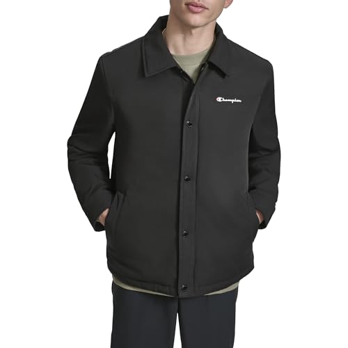 Champion mens Active Water-resistant Coaches Jacket