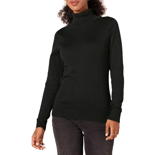 Amazon Essentials Womens Classic-Fit Lightweight Long-Sleeve Turtleneck Sweater (Available in Plus Size)