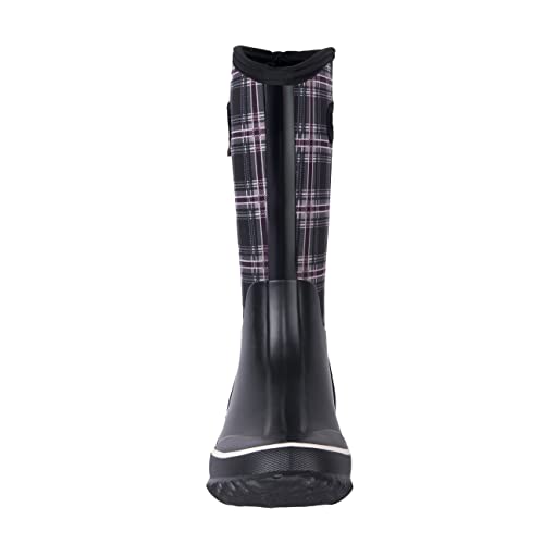 WTW Mid Calf Rain Boots for Women - Waterproof Insulated Neoprene Mud Boots Outdoor Hunting Garden Boots