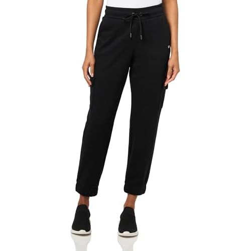 DKNY Women's Mini Stud Logo Cargo Jogger Sweatpant