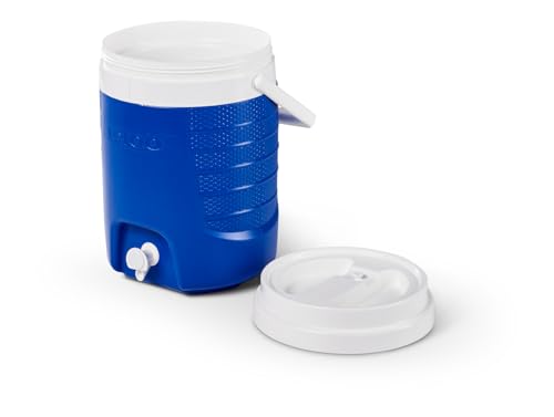 Triplenet Pricing 2 Gallon Portable Sports Cooler Water Beverage Dispenser, Insulated Cooler Dispenser, Majestic Blue 41150
