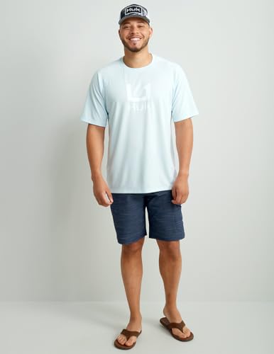 HUK Men's Icon X Crew, Short-Sleeve Performance Fishing Shirt