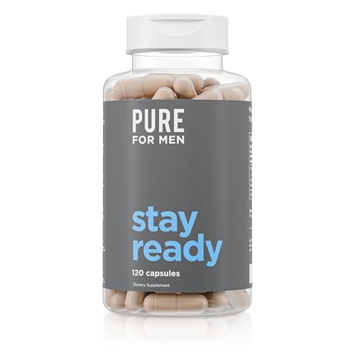 Pure for Men Original Vegan Cleanliness Stay Ready Fiber Supplement | Helps Promote Digestive Regularity | Psyllium Husk, ...