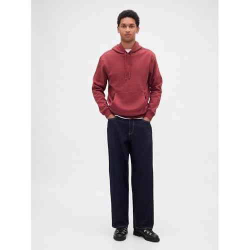 GAP Men's Mini Logo Relaxed Pullover Hoodie