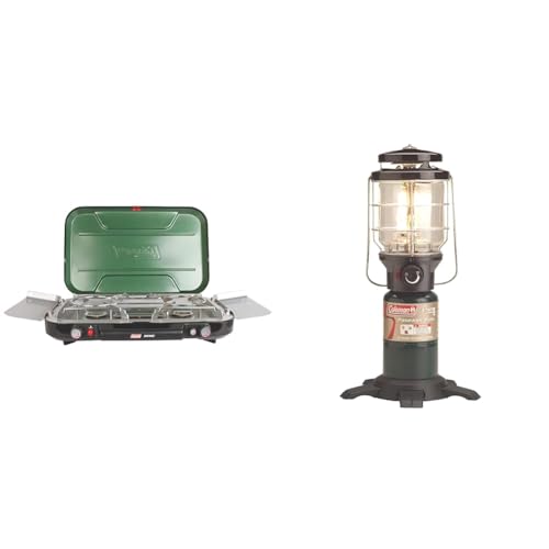 Coleman Classic 3-Burner Propane Camping Stove, Portable Camp Stove & NorthStar 1500 Lumens 1-Mantle Propane Lantern, Pus...