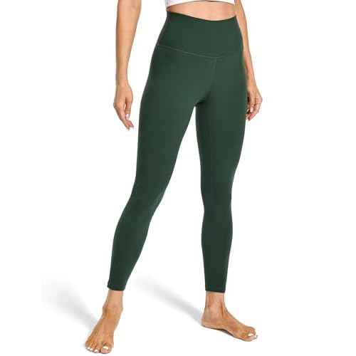 Colorfulkoala Women's High Waisted Tummy Control Workout Leggings 7/8 Length Ultra Soft Yoga Pants 25"