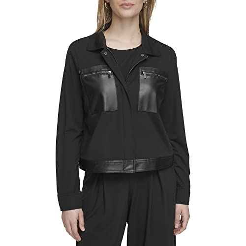 Calvin Klein Women's Jacket Knit Zip Front