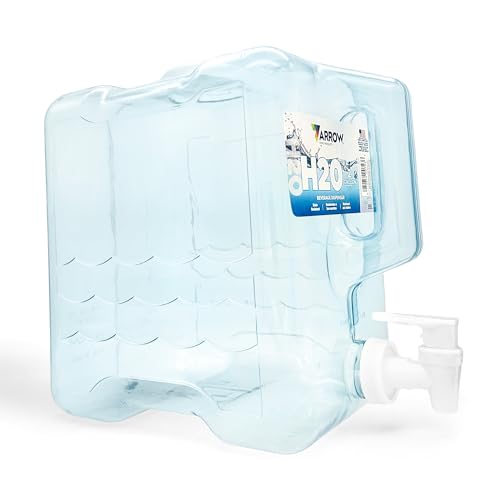 Arrow Home Products 2 Gallon Drink Dispenser for Fridge - Plastic Beverage Dispenser with Spigot for Easy Dispensing - BPA...