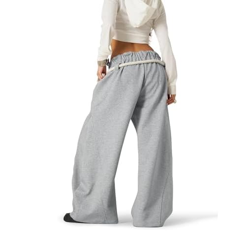 Aelfric Eden Super Baggy Barrel Sweatpants Wide Leg Pants for Women Men Casual Elastic Waist Unisex Lantern Trouser Pants