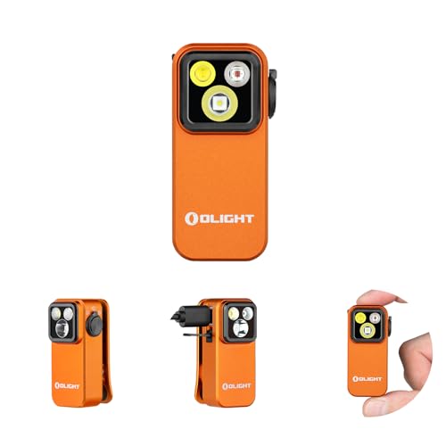 OLIGHT Oclip Pro EDC Flashlight Clip-on Light, Rechargeable 500 Lumens with Three Lighting Solutions Type-C Charging, Magn...