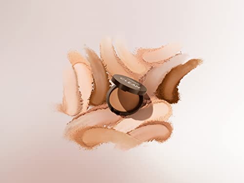 Covergirl Clean Invisible Pressed Powder, Lightweight, Breathable, Vegan Formula, Buff Beige 125, 0.38oz