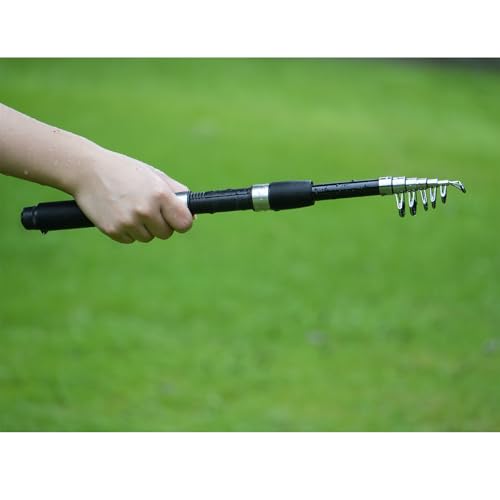 Fishing Pole Combo Set,2.1m/6.89ft 145pcs Fishing Accessories Kit Collapsible Rods Spinning Reel High Speed Reels Fishing ...