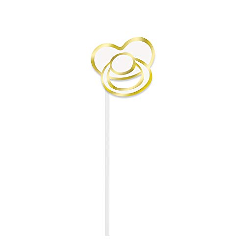 Unique Gold Baby Shower Photo Booth Props (Pack of 10) - Durable & Elegant Foil Stamping Props, Perfect For Baby Showers &...