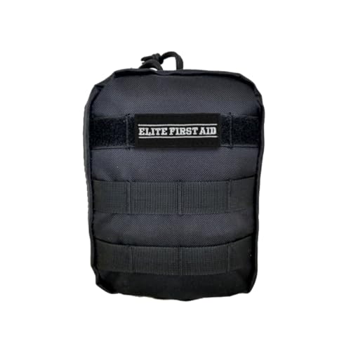Elite First Aid Tactical Survival Kit, MOLLE-Compatible Tactical First Aid Kit for Home, Car, Camping, Sports, and More (9...