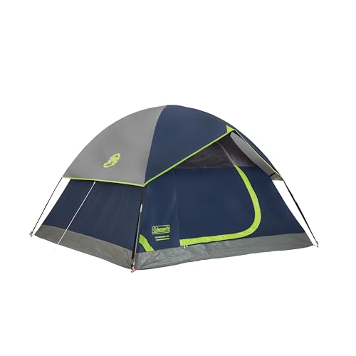 Coleman Sundome Camping Tent with Rainfly, 2/3/4/6 Person Tent Sets Up in 10 Mins, Weatherproof Shelter for Camping, Festi...