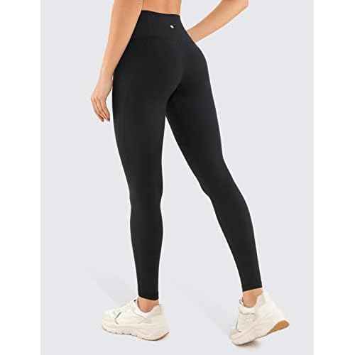 CRZ YOGA Butterluxe Workout Leggings Pockets 28'' - High Waisted Gym Womens Yoga Pants Running Buttery Soft