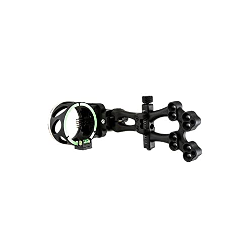 TRUGLO VEROS 5-Pin Durable Ultra-Bright Lightweight Micro-Adjustable Archery Hunting Bow Sight with Decreasing Diameter Pins Design & Large Circular Field of View - for Right & Left-Handed Shooters