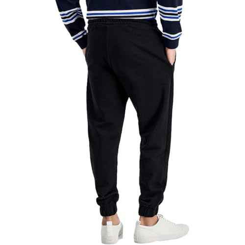 HUGO Mens Vertical Logo Cotton Sweatpants