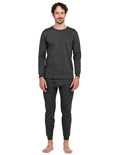 LAPASA Men's Ultra Heavyweight Thermal Underwear Set Extreme Cold Weather Base Layer Top Bottom Fleece Lined Long Johns M63