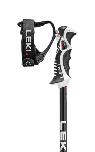 LEKI Bold Lite S Lightweight Aluminum Ski Poles for Alpine Skiing