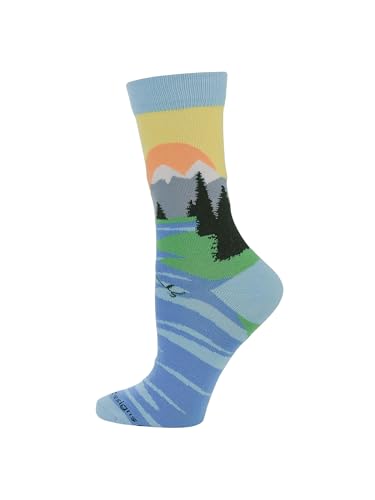 WHD Fly Fishing Crew Socks for Women & Men | Fishing Gift, Outdoor Adventure Socks