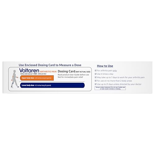 Voltaren Arthritis Pain Gel for Powerful Topical Arthritis Pain Relief with Diclofenac - NEW Easy Open Cap - 100 g Tube And 20 g Travel Size Tube