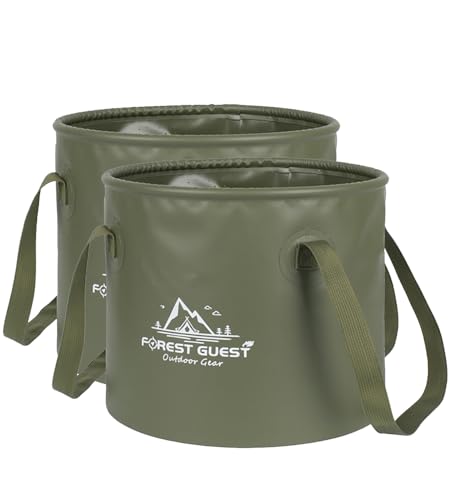 Outdoor Collapse Pro Foldable Water Bucket‌ – Your Ultimate Companion for Outdoor Adventures! (Army Green, 20L)