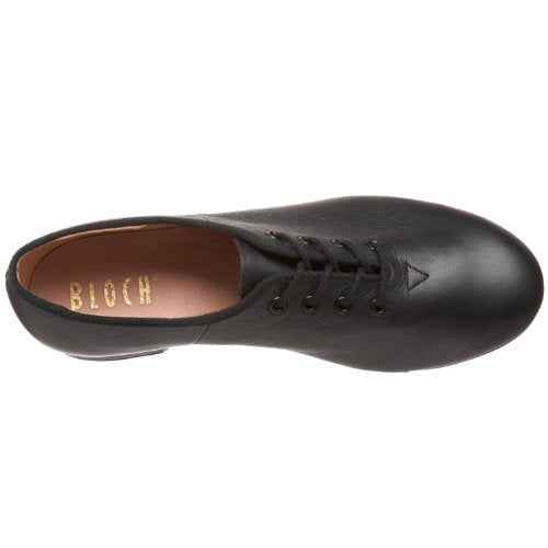 Bloch Dance Women's Jazz Full-Sole Leather Tap Shoe, Black, 10