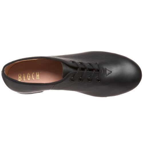 Bloch Dance Women's Jazz Full-Sole Leather Tap Shoe, Black, 7.5