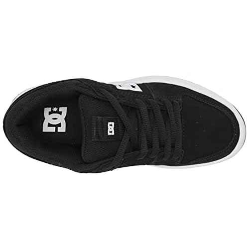 DC Men's Lynz Zero Low Top Casual Skate Shoe Sneaker, Black/White, 3.5