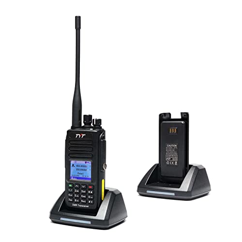TYT MD-UV390 Dual Band VHF UHF DMR Radio GPS Waterproof Dustproof IP67 Walkie Talkie w/Cable