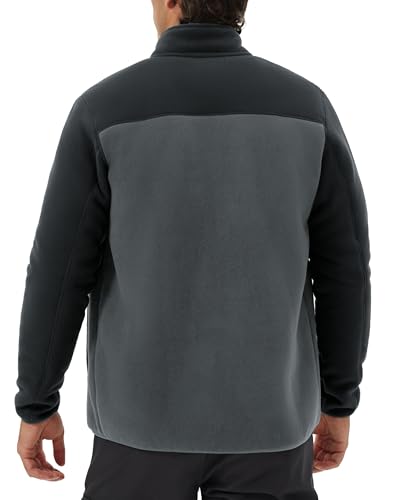 Pioneer Camp Men's Polar Fleece Sherpa Lined Jacket Warm Full Zip Up Thick Jacket Soft Outwear Winter Coat with Zipper Pocket