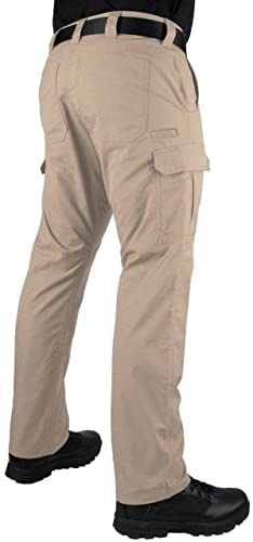 LAPG Men's Battle Rattle Stretch Cargo Pants, Durable Ripstop Tactical Pants for Men, Stretch Waistband EDC Pants
