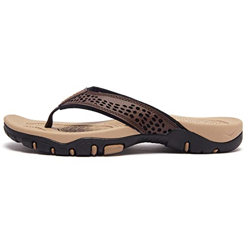 KIIU Mens Thong Sandals Indoor and Outdoor Beach Flip Flop
