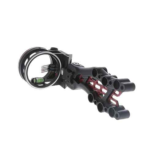 TRUGLO Carbon Hybrid 5-Pin Durable Ultra-Lightweight Carbon / Aluminum Archery Bow Sight with Large Circular Field of View - for Right & Left-Handed Shooters - Standard Adjustment
