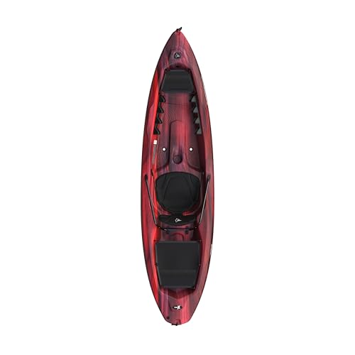 Pelican Seek 100X - Recreational Sit on top Kayak - Lightweight Smart Design - Adjustable Ergoform™ Seating System - 10 ft