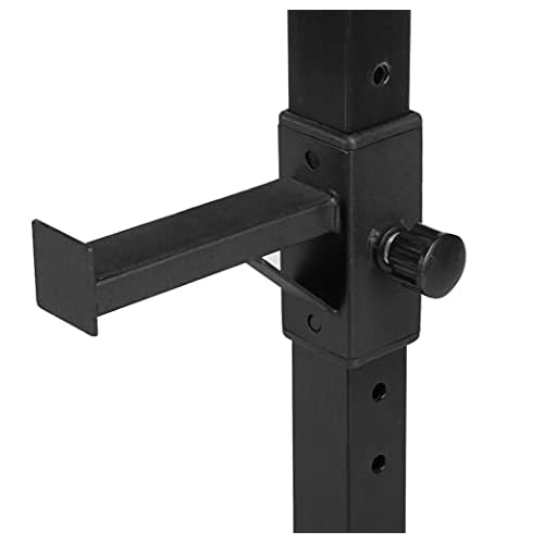 Yaheetech Pair of Adjustable Squat Rack Standard 44-70 Inch Barbell Rack, Solid Steel Squat Stands Bench Press Storage Home Gym Portable Dumbbell Stands