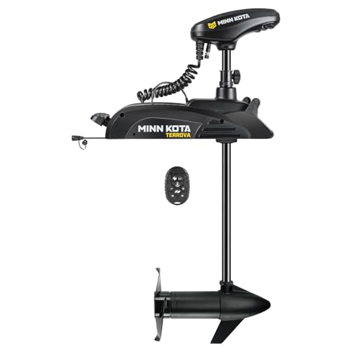 Minn Kota Kayak Terrova Bow-Mount Electric Trolling Motor with GPS – 55 Lb. Thrust, 36 in. Shaft, Freshwater