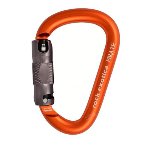Rock Exotica Pirate Carabiner - Heavy Duty Locking Carabiner for Rock Climbing and Professional Climbing Gear and Industri...