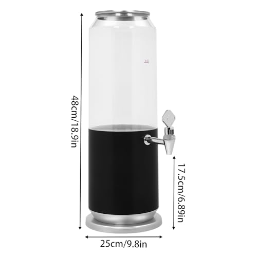Gworobie Beer Tower Dispenser 3L/100oz - Beverage Dispenser with Spigot, Margarita Tower, Mimosa Tower,Heat/Ice Drink Disp...