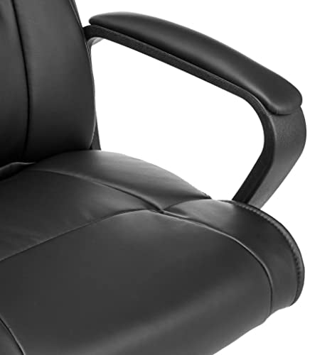 Amazon Basics Office Computer Task Desk Chair with Padded Armrests, Mid-Back, Adjustable, 360 Swivel, Rolling, 275 Pound C...