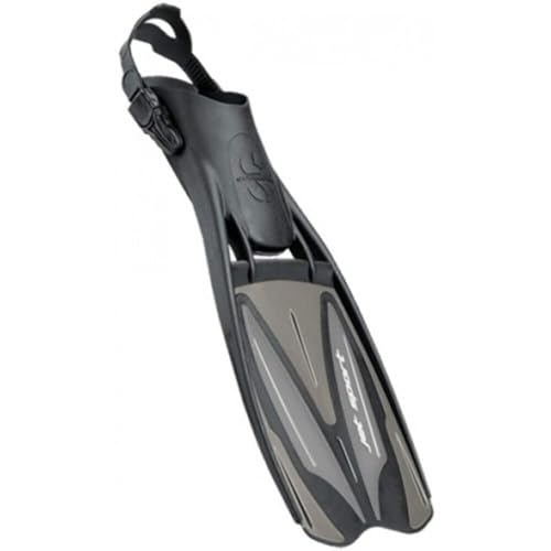 ScubaPro Unisex Jet Sport Open heel Scuba Dive Fins, Blue Medium