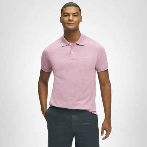Brooks Brothers Men's Short Sleeve Cotton Pique Stretch Logo Polo Shirt, Valerian, Small