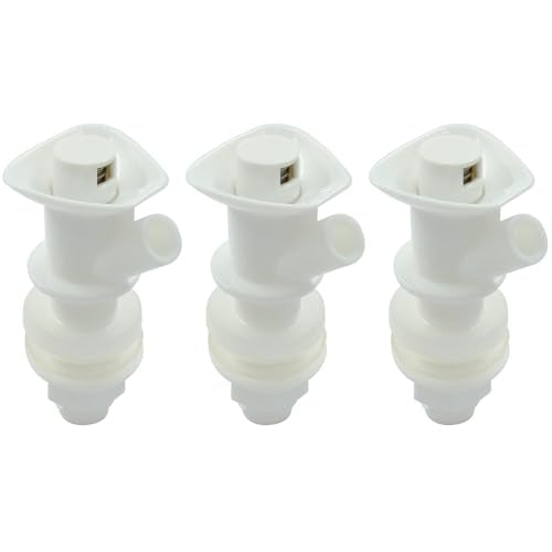 Bonsicoky 3 Pack Push Button Cooler Spigot - Plastic Water Faucet Compatible With Rubbermaid Gott Valve - Replacement Disp...
