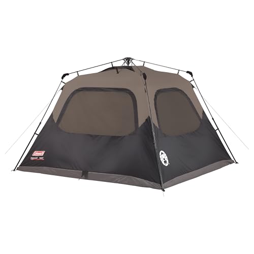 Coleman 4/6/8/10 Person Instant Camping Tent with 1-Minute Setup, Large Family Tent with Pre-Attached Poles, Air Vent, & C...