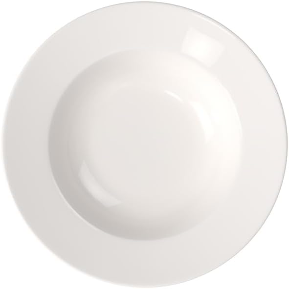 Villeroy & Boch For Me Rim Soup, 9.75 in, Premium Porcelain, White