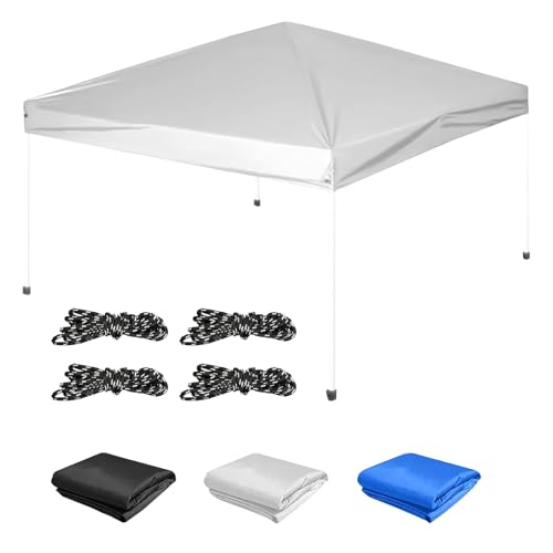 10×10 Canopy Replacement Top Cover, Pop Up Canopy Tent Cover for Straight Leg Frame, Waterproof Canopy Top with Windproof ...